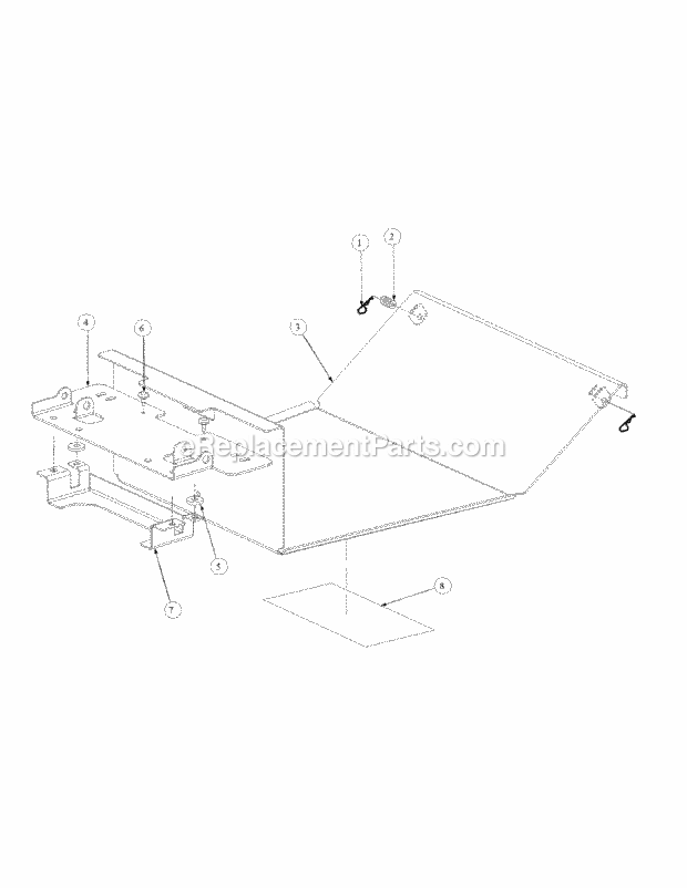 Floor Panel Assembly Diagram and Parts List for M72-GN 53AB5FEZ150-28-HP Cub Cadet Lawn Tractor